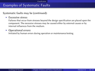 Internal Component Failure Example Failures and Failure Classificationmmmmm | PDF