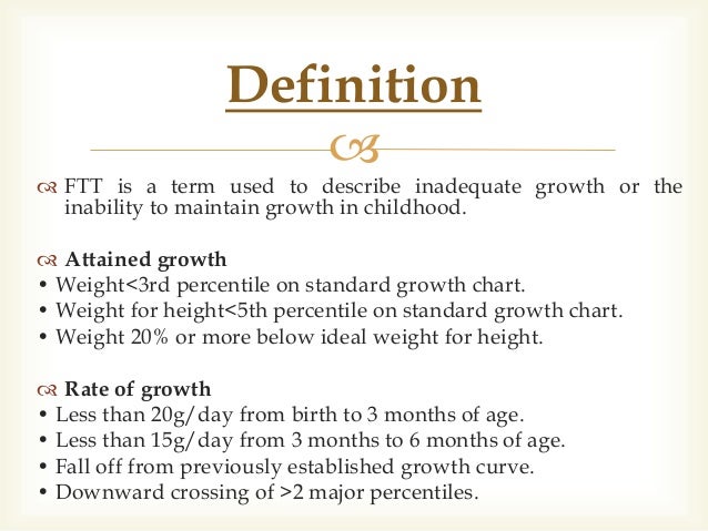 Failure to thrive