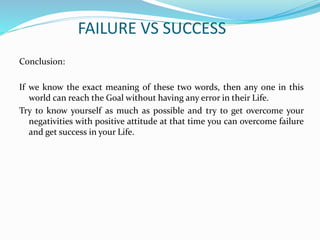 Failure vs Success | PPTX