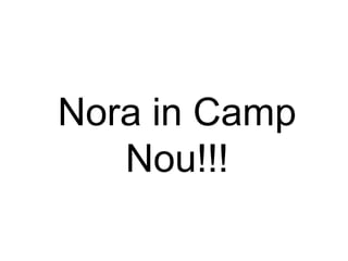 Nora in Camp
   Nou!!!
 