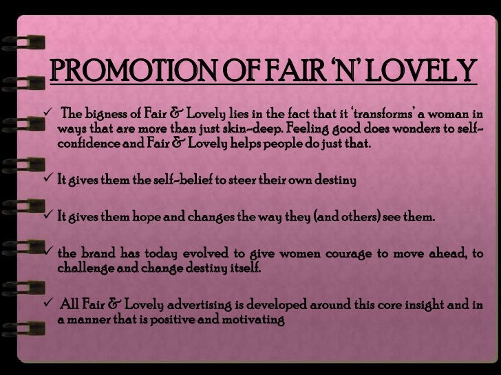 Swot analysis of fair and lovely picture