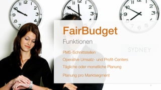 FairBudget - Ihre maßgeschneiderte Planungs- & Controlling-Software für das Umsatzmanagement