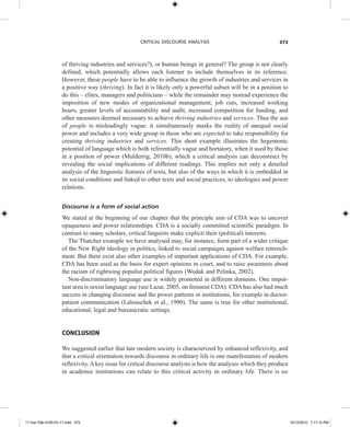 Fairclough et al, critical discourse analysis | PDF