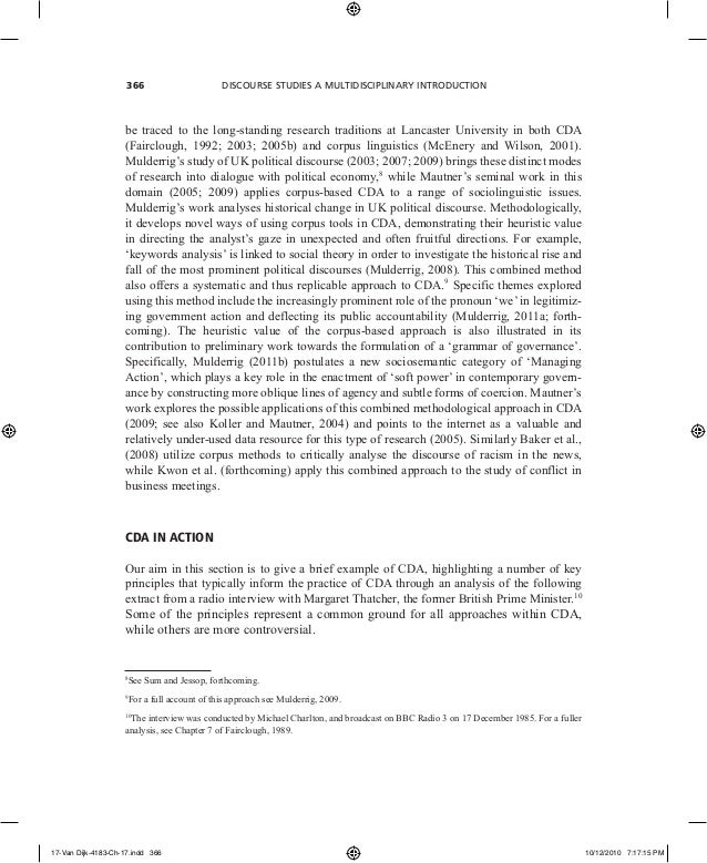 Fairclough Et Al Critical Discourse Analysis - 