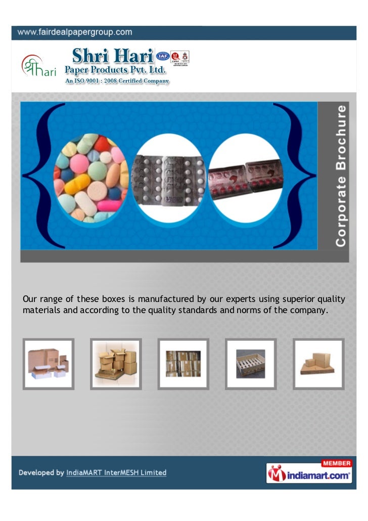 Shri Hari Paper Products, Greater Noida, boxes