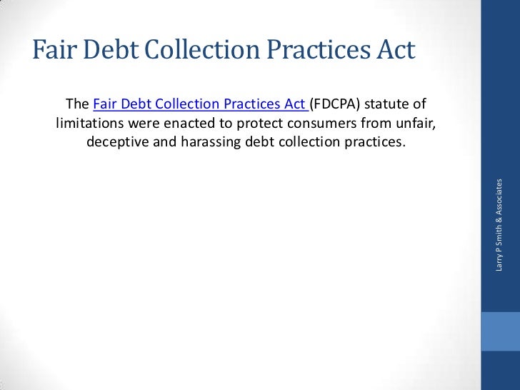 Fair Debt Collection Practices Act