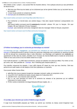 Faire de la veille pro avec twitter   pole documentation