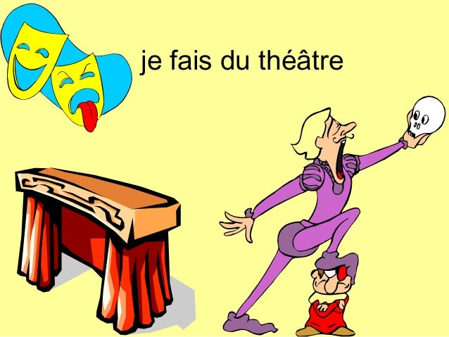 Résultat de recherche d'images pour "je fais du théâtre"