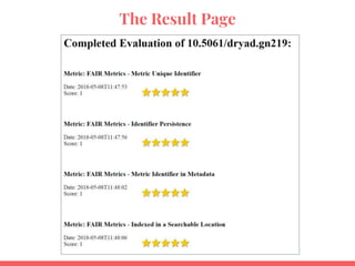 The Result Page
 
