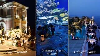 Villa Rothschild Grimaldi Forum
Oceanographique
Museum
 