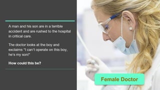 32 Fairness & Ethics in AI
Female Doctor
 