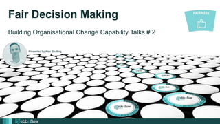 Jan 28, 2021
Presented by Alex Boulting
Fair Decision Making
Building Organisational Change Capability Talks # 2
 
