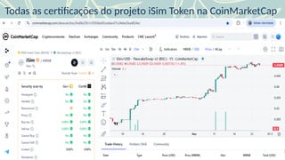 Todas as certificações do projeto iSim Token na CoinMarketCap
 