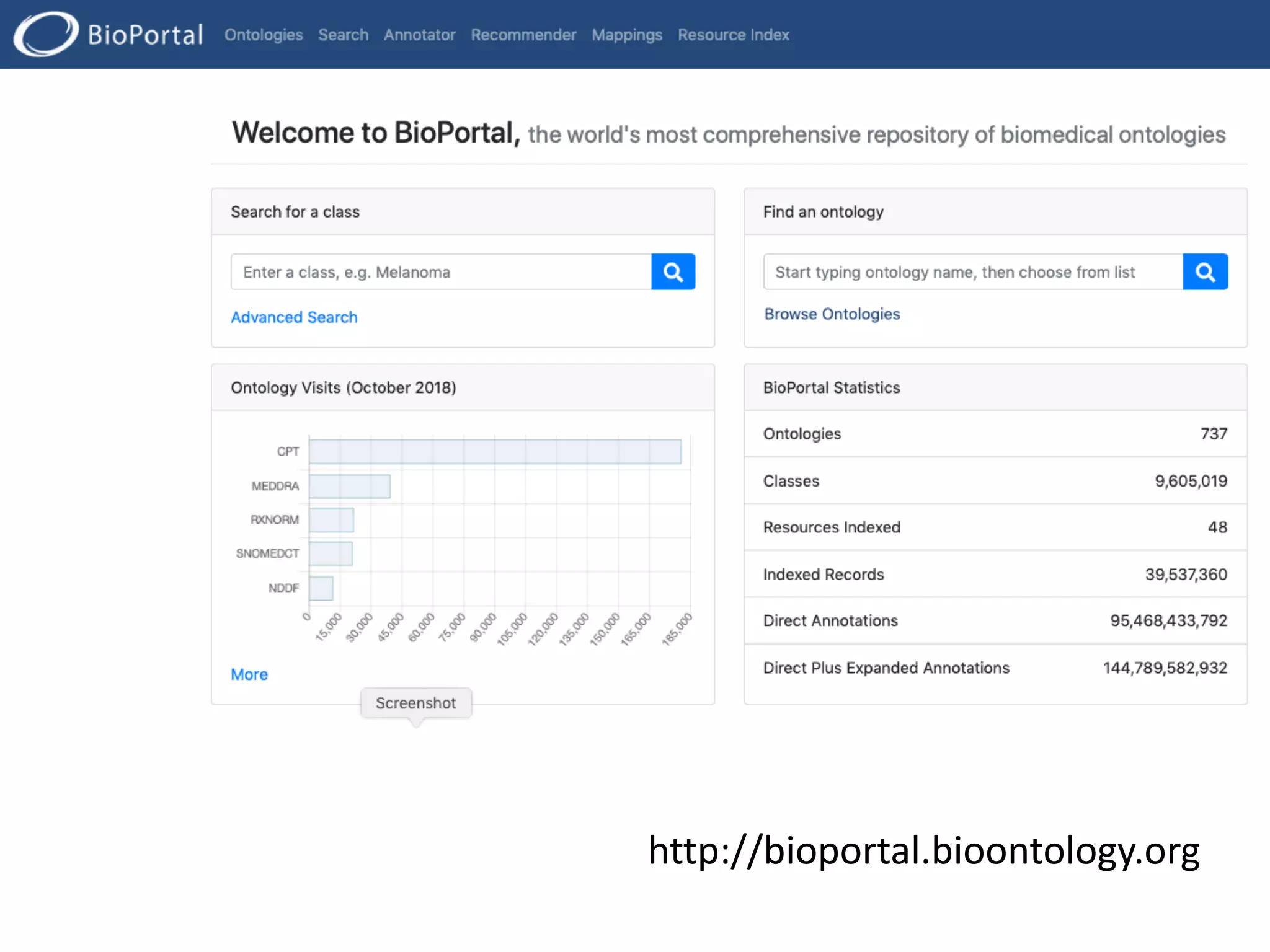http://bioportal.bioontology.org
 