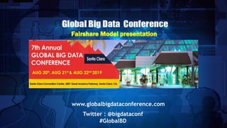 www.globalbigdataconference.com
Twitter : @bigdataconf
#GlobalBD
Fairshare Model presentation
 