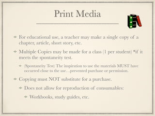 Public Domain



Non-Protected Works
Anything published before 1923
Federal Government Works
 