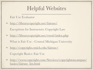 4.2.3 Music, Lyrics, and Music Video

  Up to 10%, but in no event more than 30 seconds, of the
  music and lyrics from an individual musical work (or in
   the aggregate of extracts from an individual work),....


              4.2.4 Illustrations and Photographs

     The reproduction or incorporation of photographs and
 illustrations is more difficult to define with regard to fair use
  because fair use usually precludes the use of an entire work.
  Under these guidelines a photograph or illustration may be
 used in its entirety but no more than 5 images by an artist or
photographer may be reproduced or otherwise incorporated....
 
