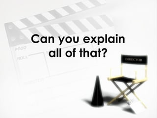 Can you explain all of that? 