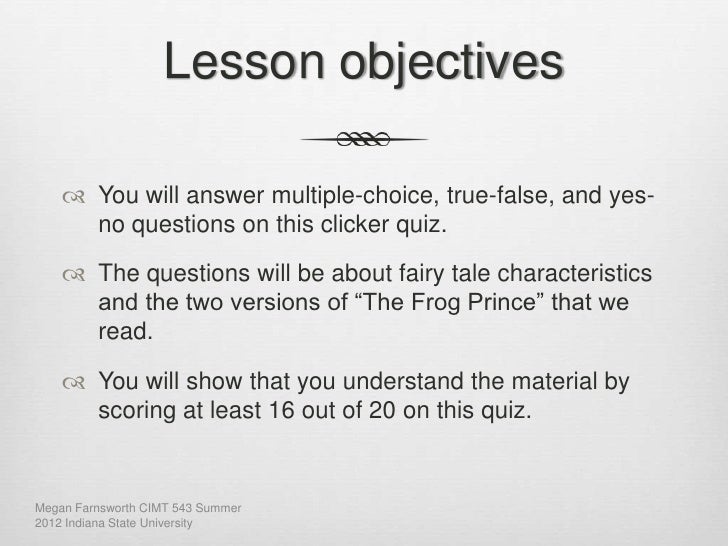 Tales Quiz Fairy