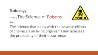 toxicology BY Faisal Rafique | PPTX