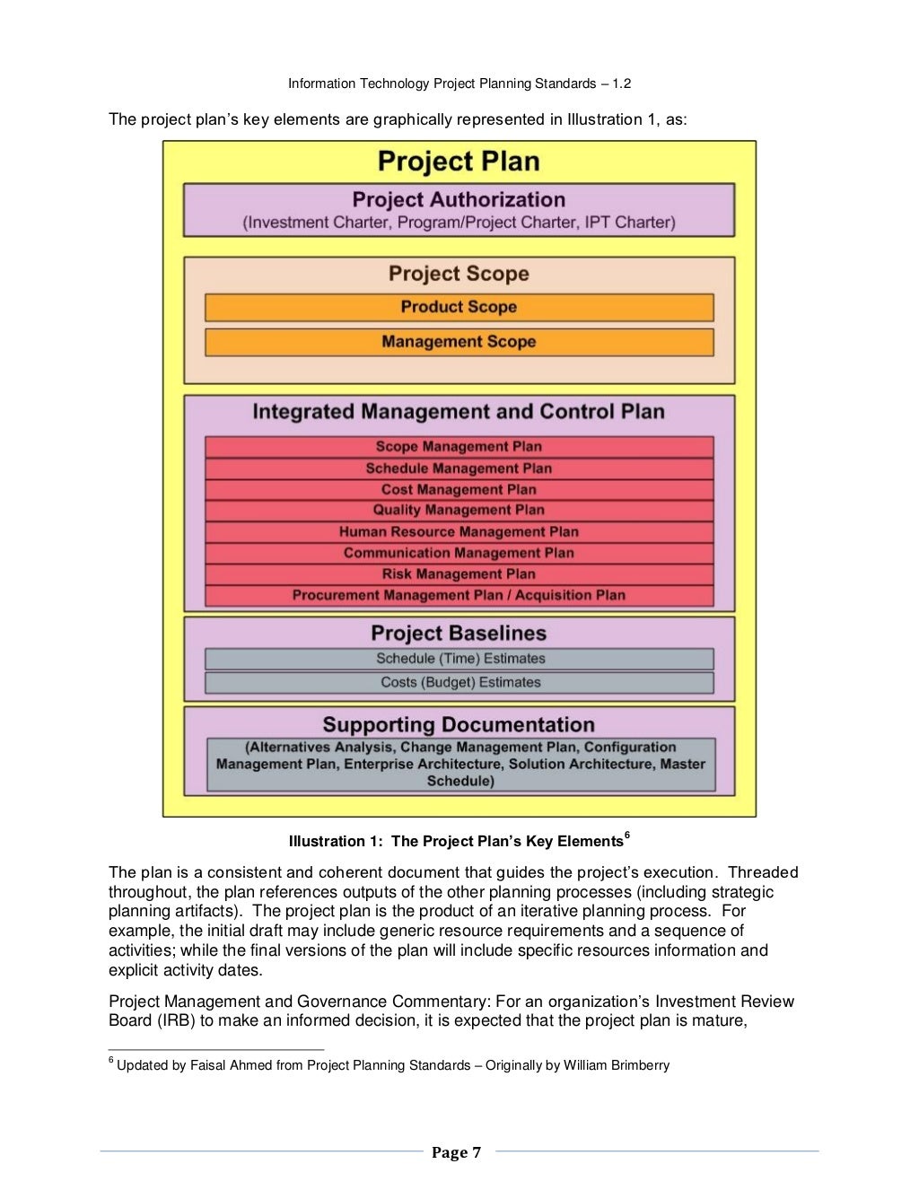 IT Project Planning Standards V 1.2