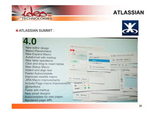 ATLASSIAN


ATLASSIAN SUMMIT :




                            36
 