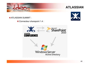 ATLASSIAN


ATLASSIAN SUMMIT :
       Connecteur sharepoint 1.4 :




                                            40
 