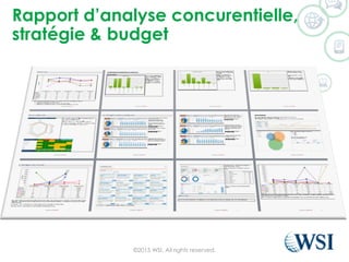Rapport d’analyse concurentielle,
stratégie & budget
©2015 WSI. All rights reserved.
 