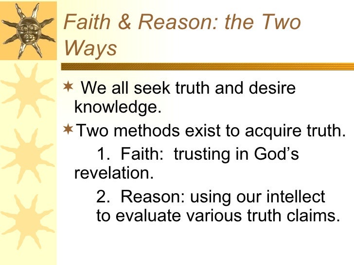 Faith And Reason