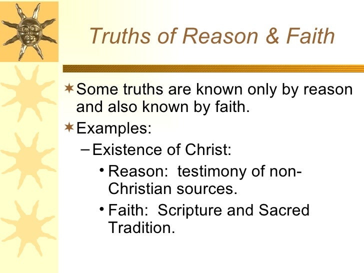 Faith And Reason