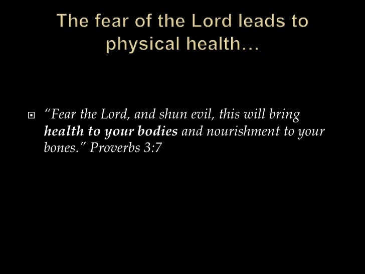 fear the lord and shun evil meaning