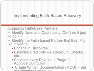 Faith imperatives in steps to recovery | PPT