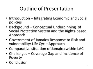 Risks, Vulnerabilities and the Social Protection System in Jamaica | PDF