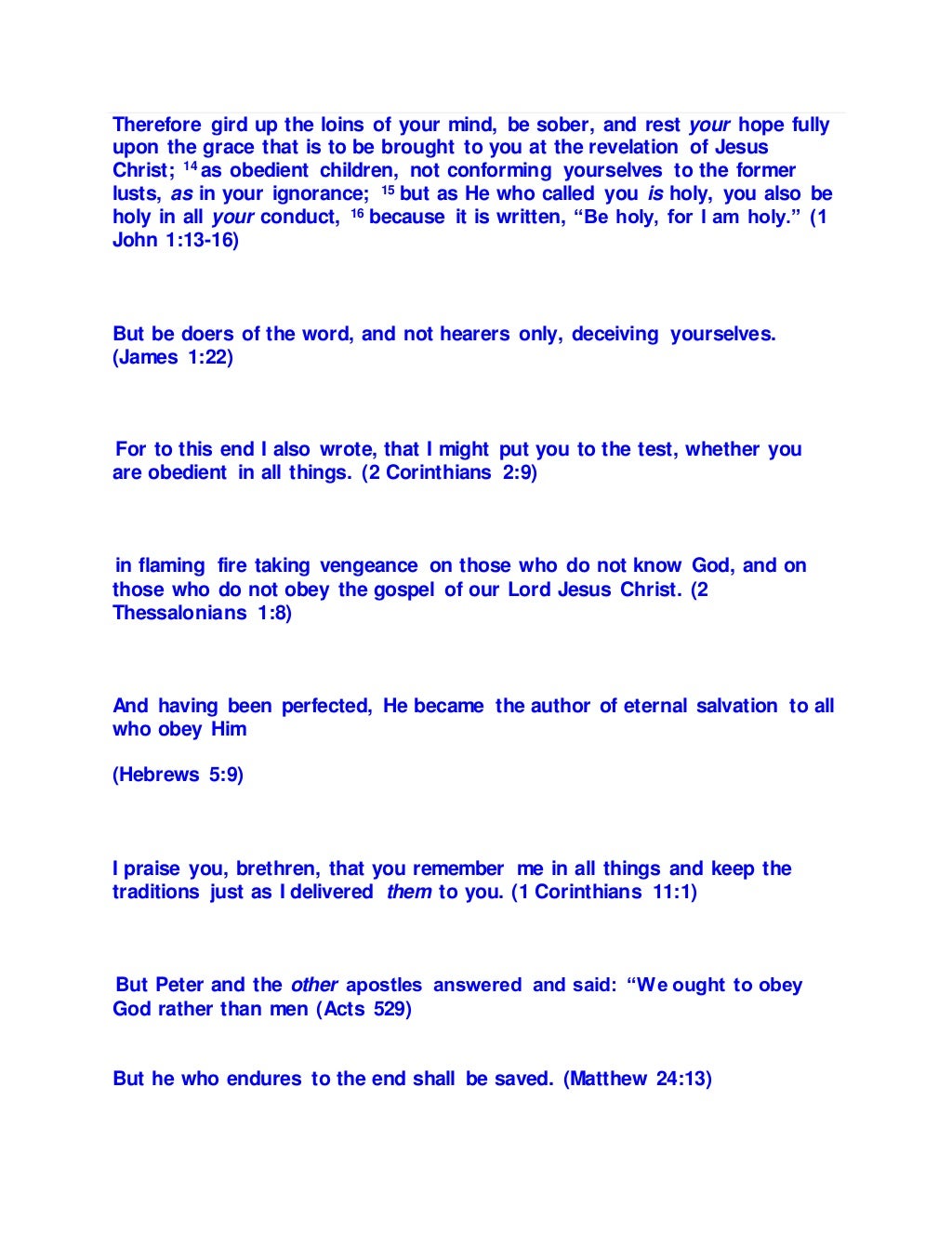 Faith Without Works Is Dead