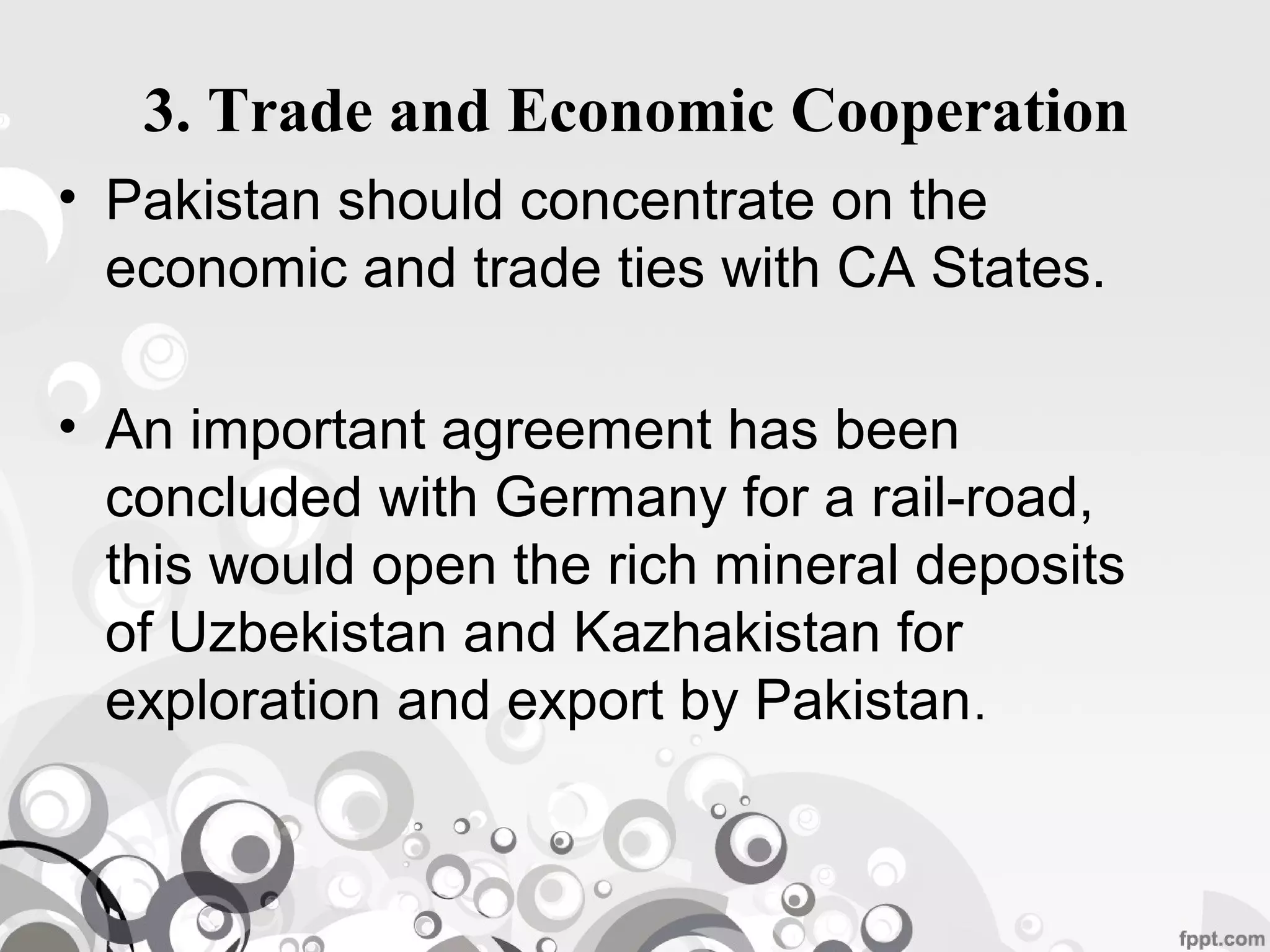 Central Asian States and pakistan relations | PPT