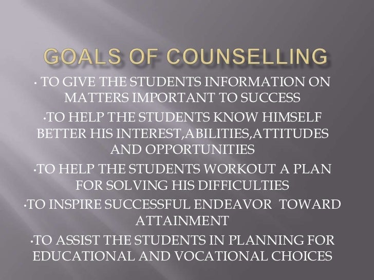 goals of counselling