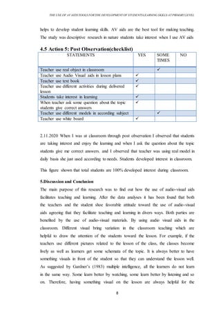 The Use Of Audio Visual Aids For The Development Of Students Learning ...