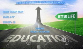 Education for all person (better life)