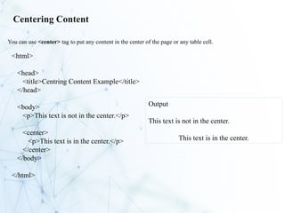 web Introduction web technology html css | PPTX