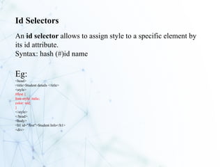 web Introduction web technology html css | PPTX