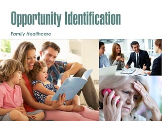 Opportunity Identification
Family Healthcare
• Small, Local, Trusted
 