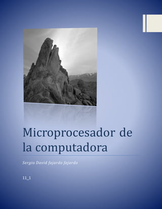 Microprocesador de
la computadora
Sergio David fajardo fajardo
11_1
 