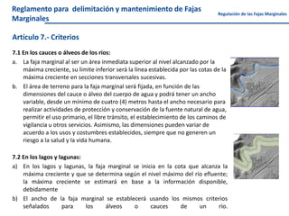 Fajas Marginales FAJAS MARGINALES , AUTORIDAD NACIONAL DEL AGUA | PDF