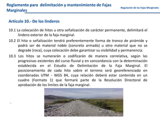 Fajas Marginales FAJAS MARGINALES , AUTORIDAD NACIONAL DEL AGUA | PDF