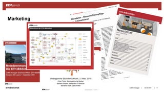 ||ETH-Bibliothek 24.04.2018Judith Bissegger 11
Marketing
 