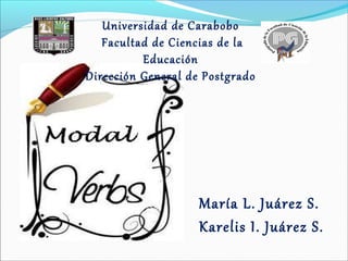 María L. Juárez S.
Karelis I. Juárez S.
Universidad de Carabobo
Facultad de Ciencias de la
Educación
Dirección General de Postgrado
 