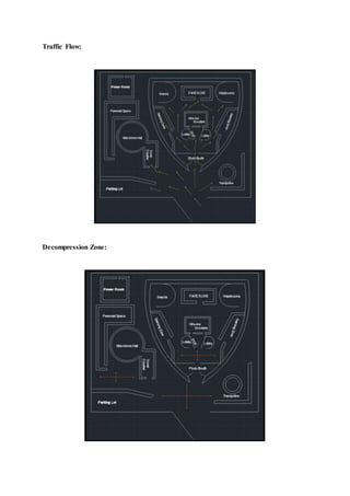 Traffic Flow:
Decompression Zone:
 