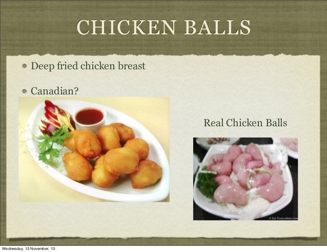Canadian Chinese Food Vs American Canadian Chinese Food Vs American