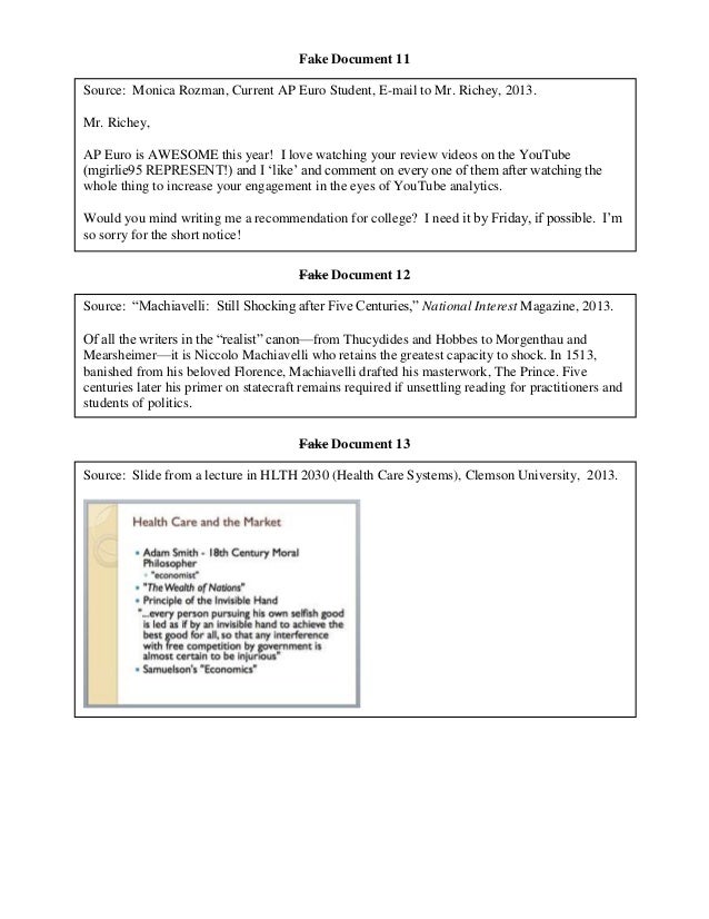 Introduction to DBQ (AP European History)