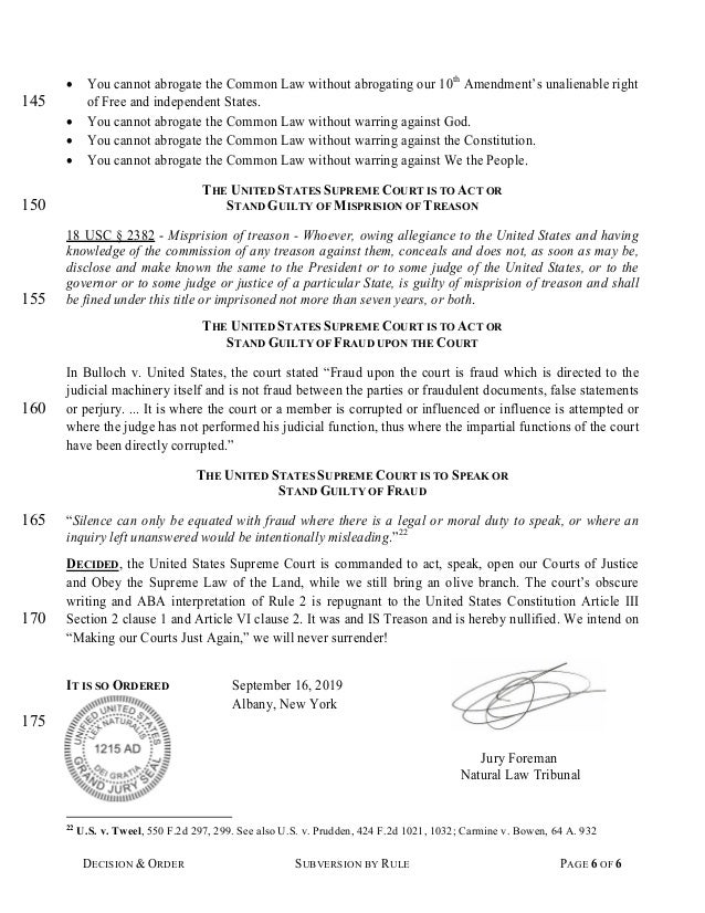 Fake law fake courts